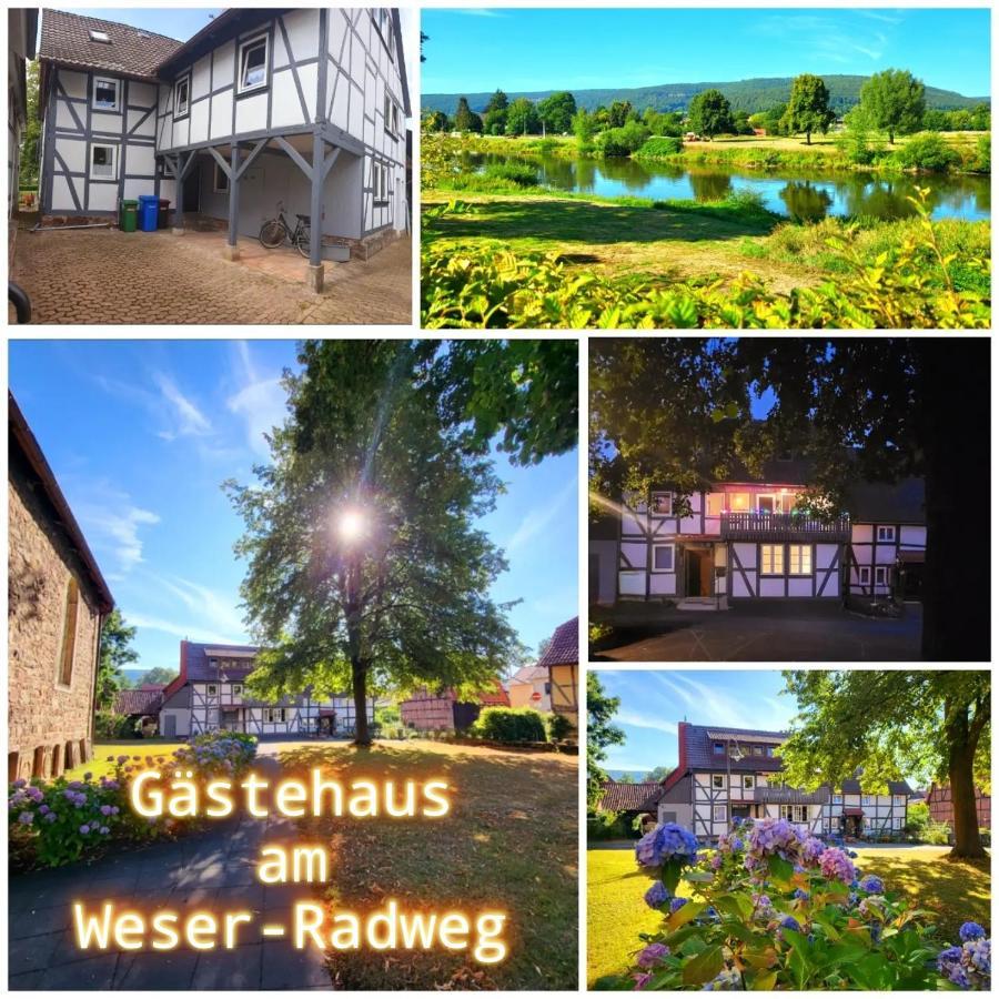Gaestehaus Am Weser-Radweg Hannoversch Münden Exterior foto